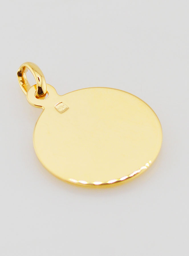 Médaille Plaqué Or Saint Christophe - 18mm (pic 4)