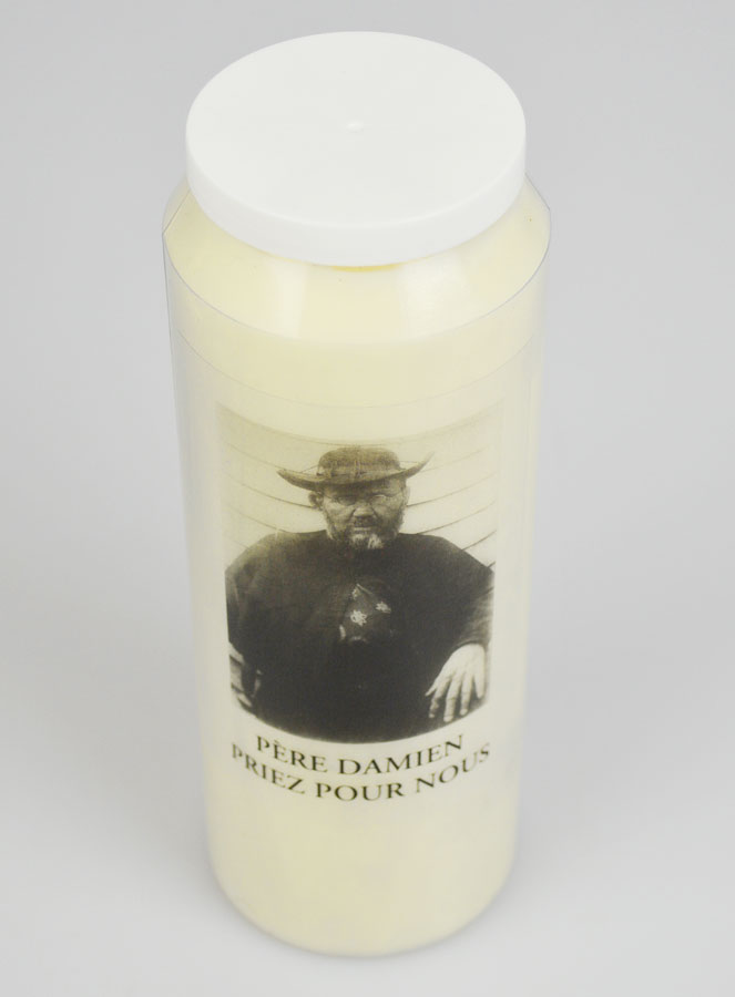 Bougie de Neuvaine Père Saint Damien (pic 2)