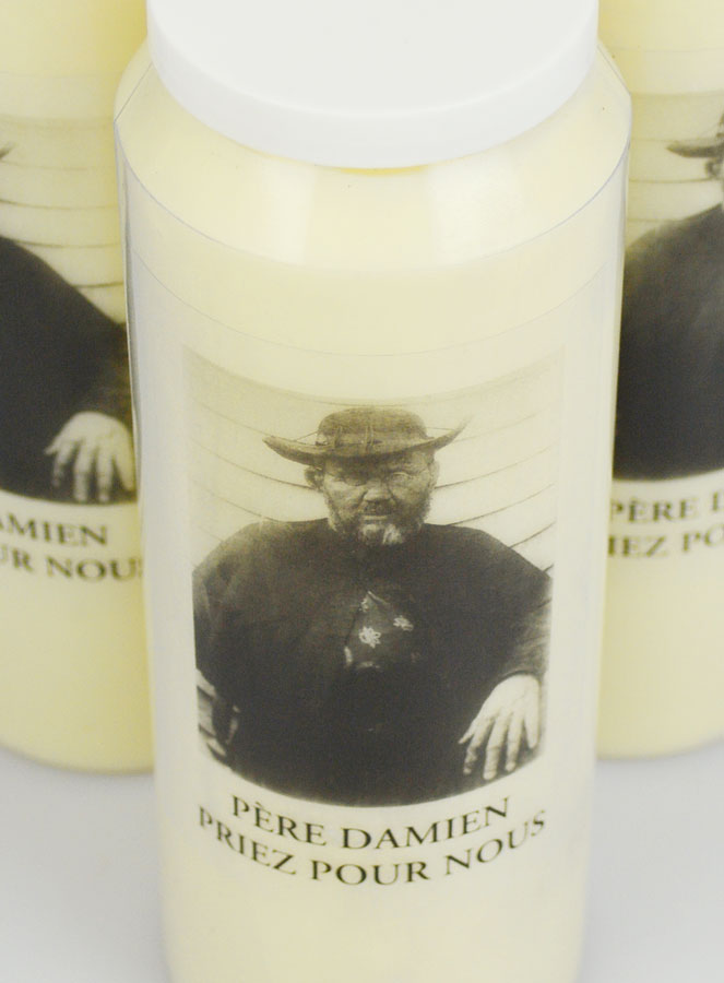 Lot de 3 bougies de Neuvaine au Père Saint Damien (pic 4)