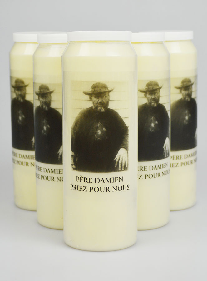 Lot de 6 Bougies de Neuvaine au Père Damien (pic 1)