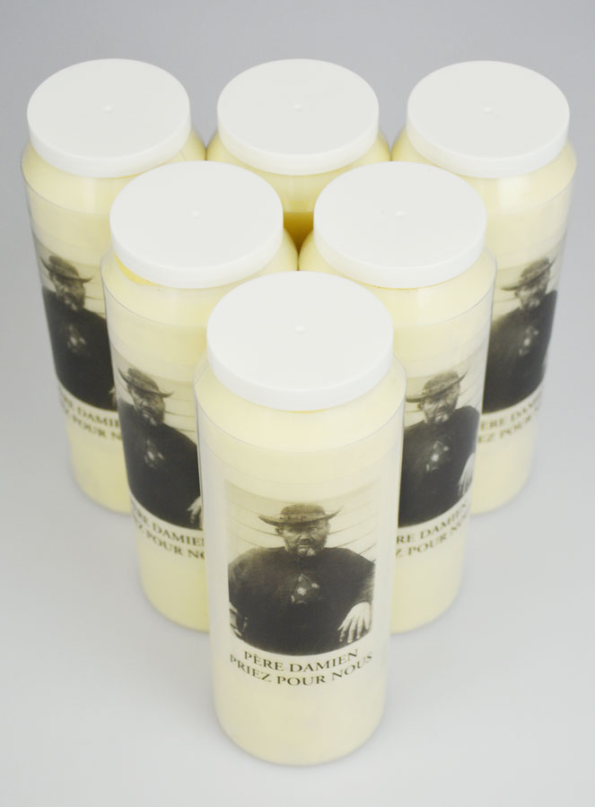 Lot de 6 Bougies de Neuvaine au Père Damien (pic 2)