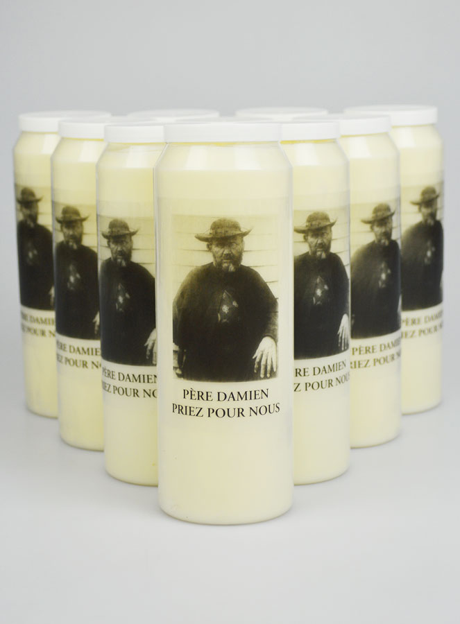 Lot de 10 Bougies de Neuvaine au Père Damien (pic 1)
