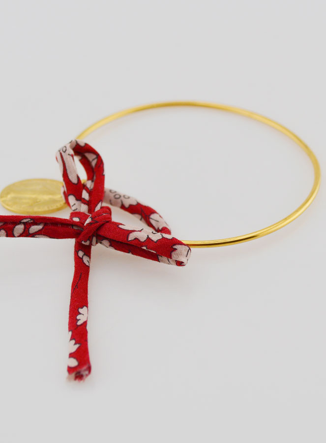 Jonc Liberty Rouge & Médaille Miraculeuse (pic 4)