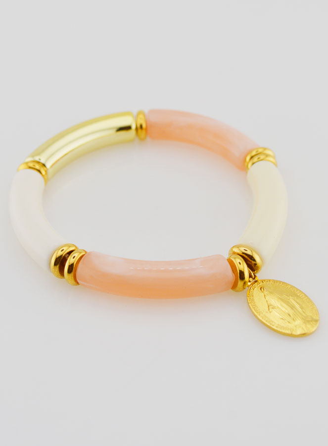 Bracelet Religieux Médaille Miraculeuse - Rose (pic 3)