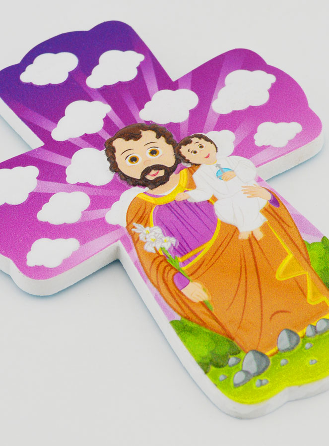 Croix Enfant à Suspendre - Saint Joseph au Lys (pic 3)