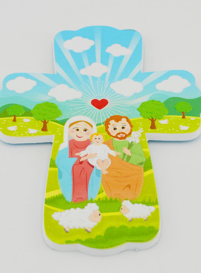 Croix Enfant à Suspendre - Sainte Famille (pic 2)