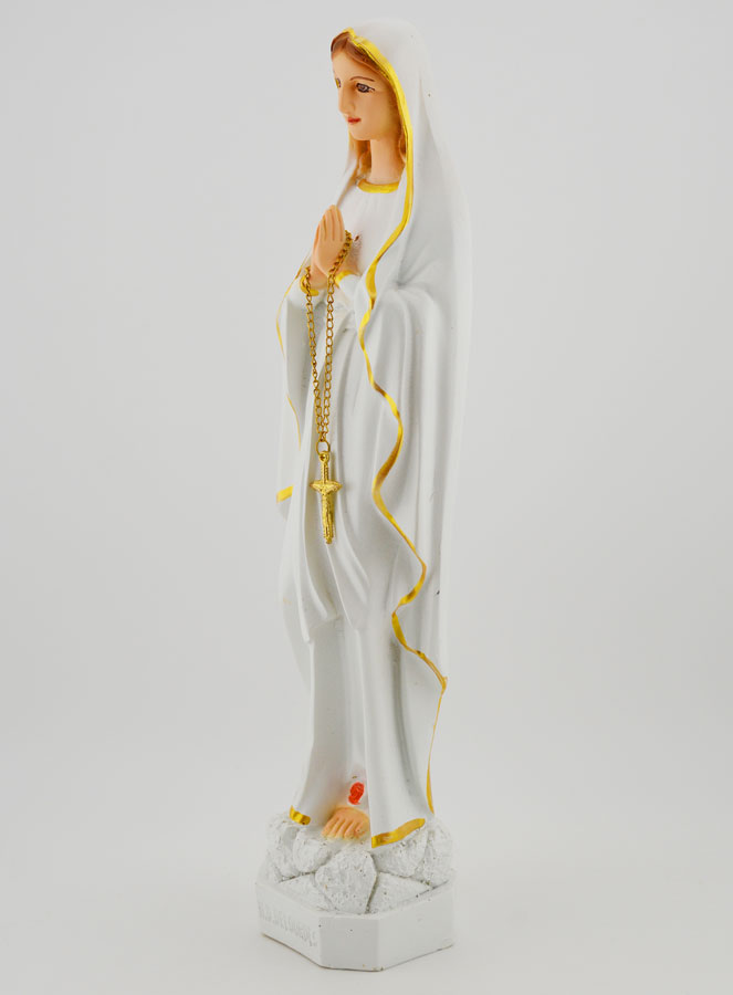Statue Vierge Marie de Lourdes Polychromée - 30 cm (pic 2)