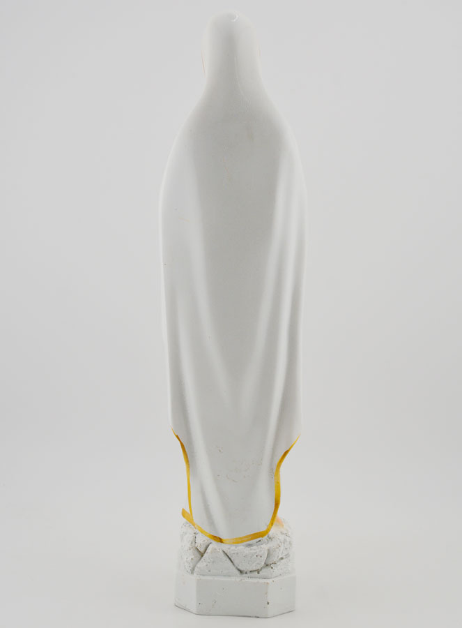 Statue Vierge Marie de Lourdes Polychromée - 30 cm (pic 4)