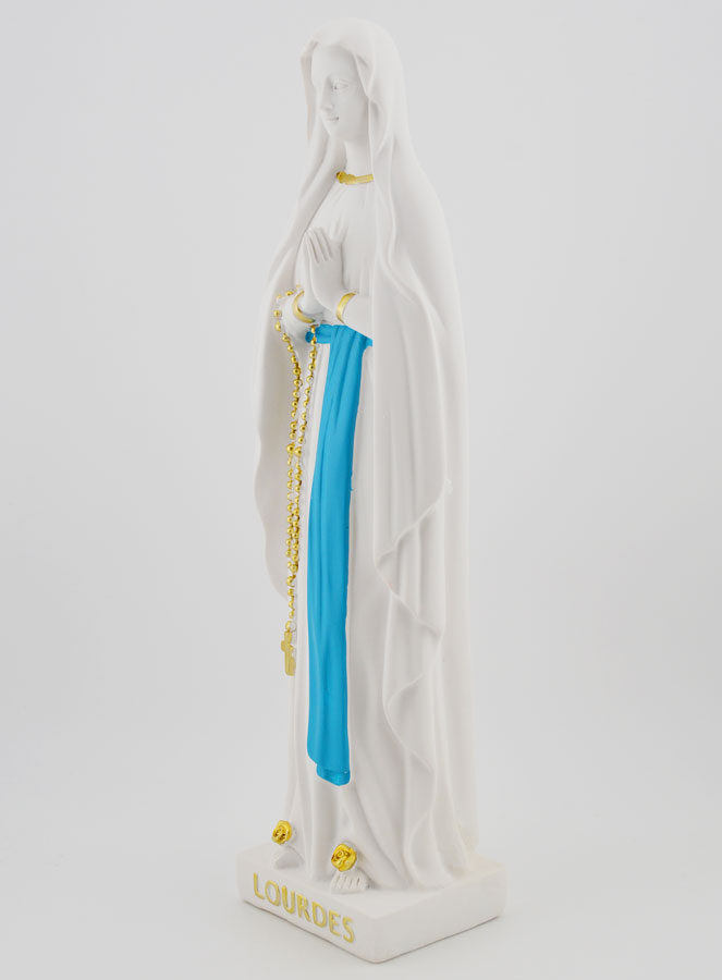 Statue Religieuse Notre Dame de Lourdes - 25cm (pic 2)
