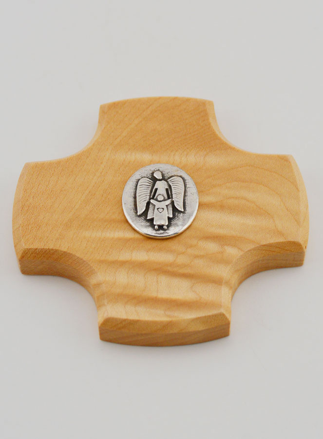 Croix en Bois d'Erable - Ange Protecteur (pic 2)