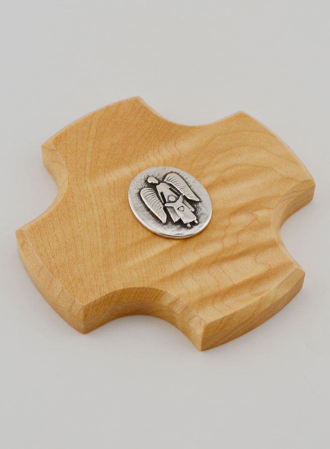 Croix en Bois d'Erable - Ange Protecteur (pic 3)