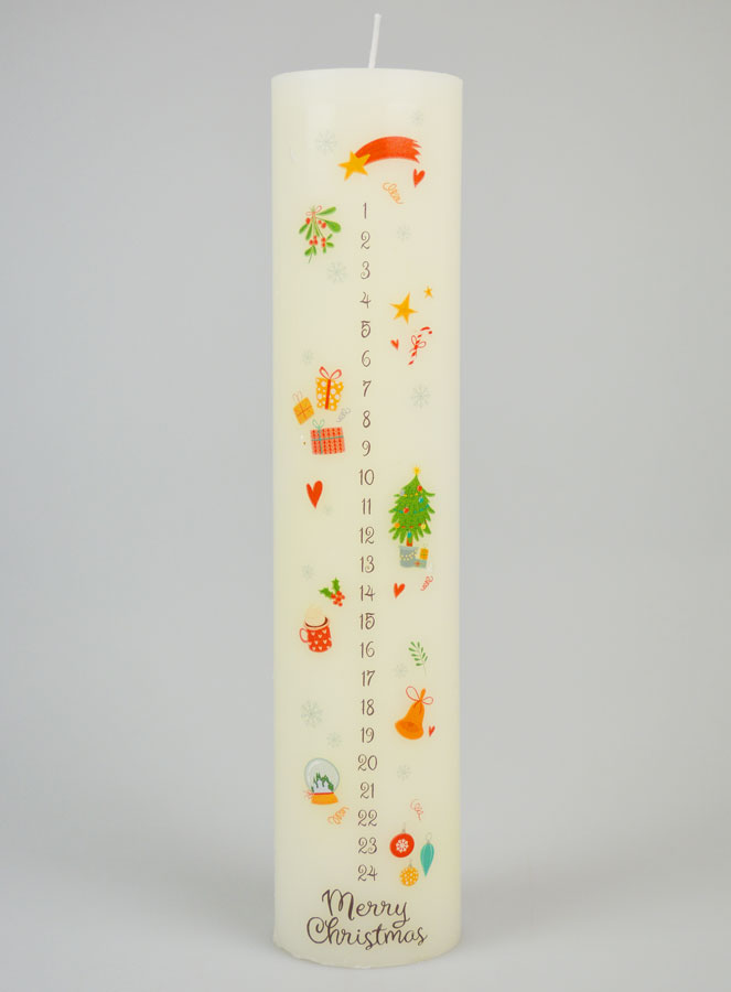 Bougie de l'Avent Traditionnelle - 25cm (pic 1)