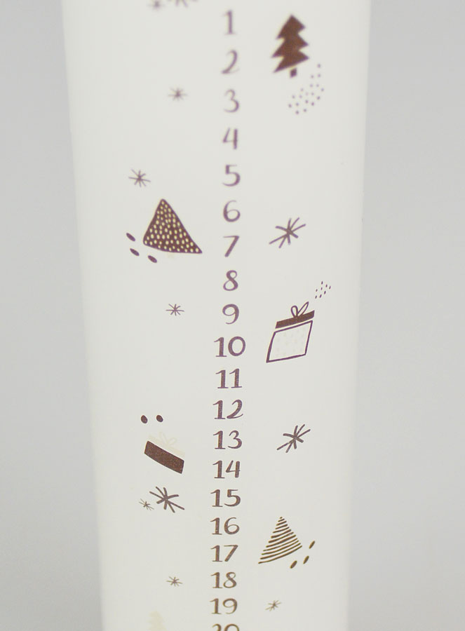 Bougie de l'Avent Style Scandinave - 25cm (pic 4)