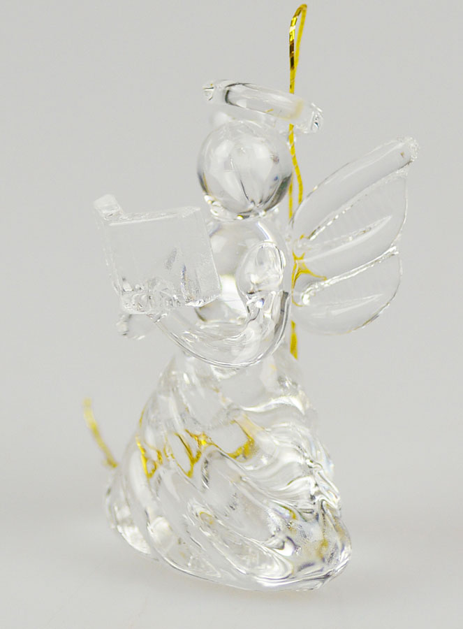 Ange de Noël en Verre à Suspendre 4cm (pic 3)