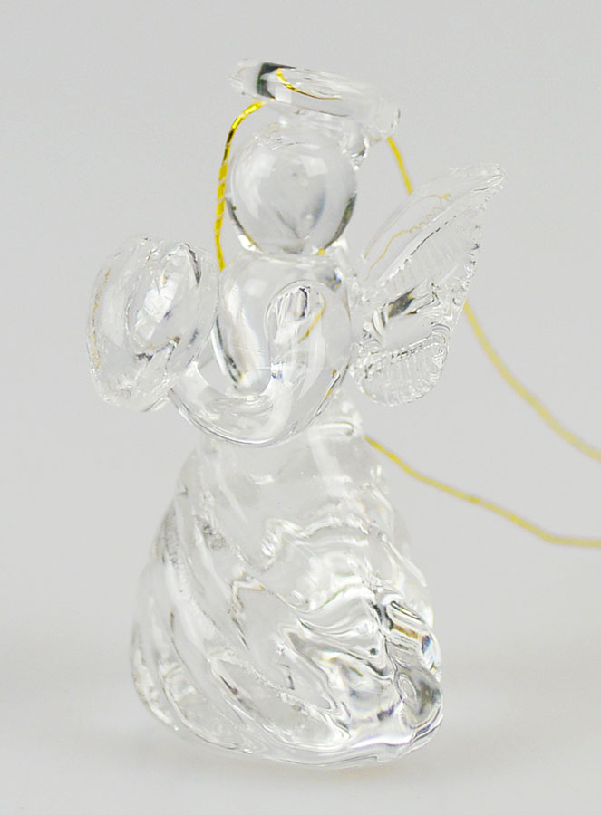 Ange de Noël en Verre à Suspendre 4cm (pic 4)