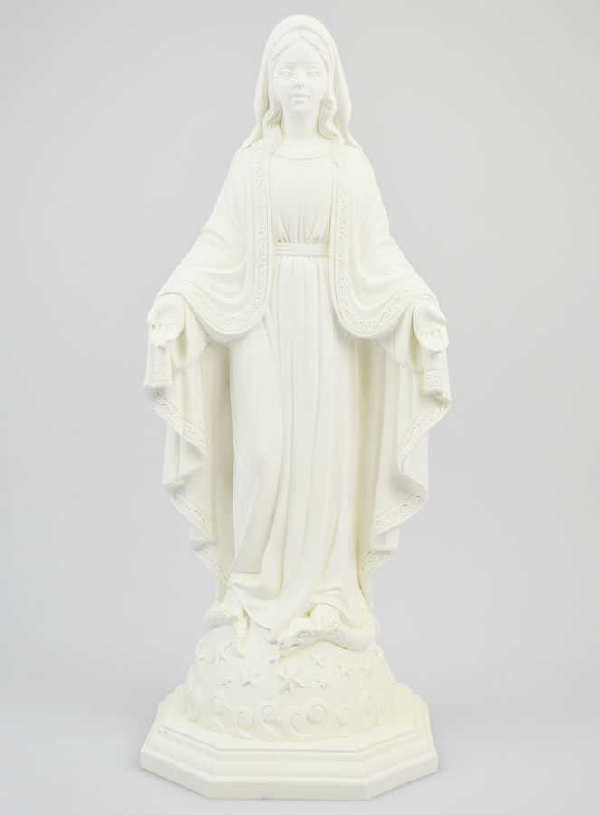 Statue Vierge Marie Miraculeuse Phosphorescente - 30cm (pic 1)