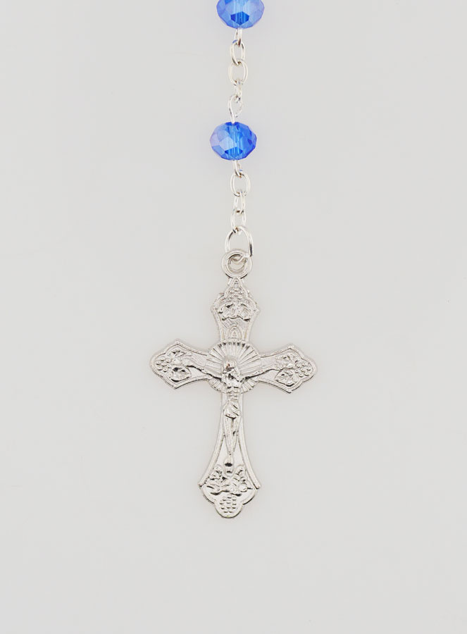 Chapelet de la Médaille Miraculeuse Ouvrant - Bleu (pic 3)