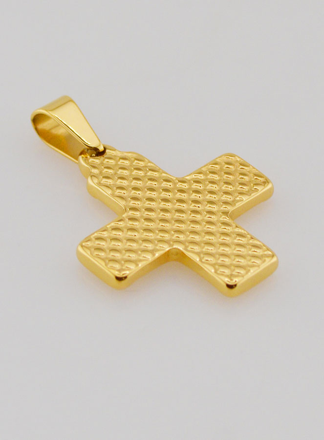 Pendentif Croix Chrisme Or - Pax, Alpha & Omega (pic 4)