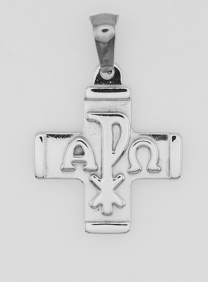 Pendentif Croix Chrisme - Pax, Alpha & Omega (pic 1)