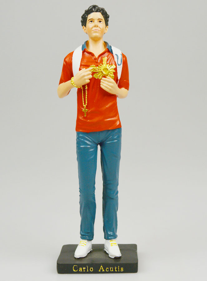 Statue de Saint Carlo Acutis - 15cm (pic 1)