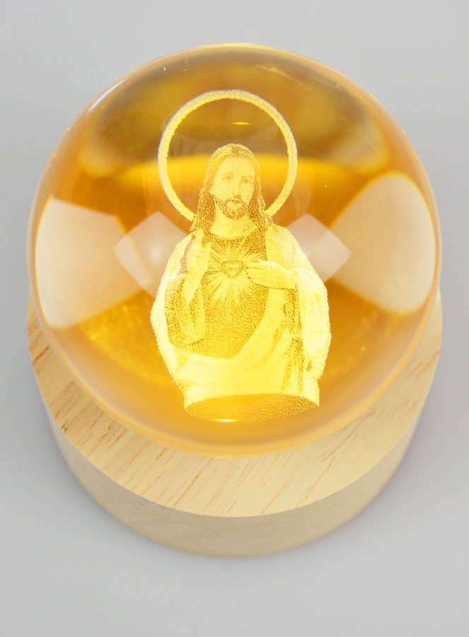Boule Lumineuse Sacré Coeur de Jésus (pic 2)