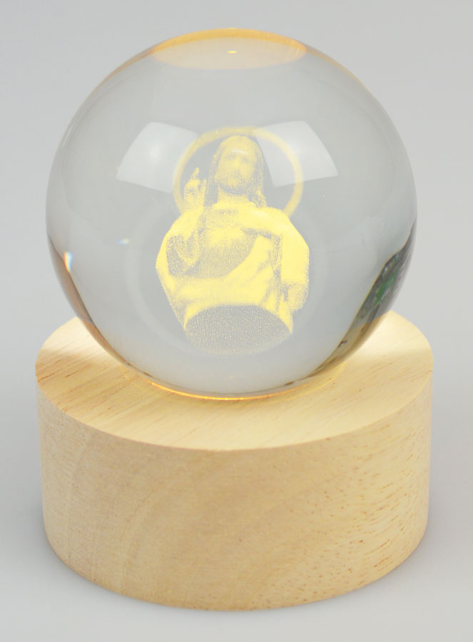 Boule Lumineuse Sacré Coeur de Jésus (pic 3)