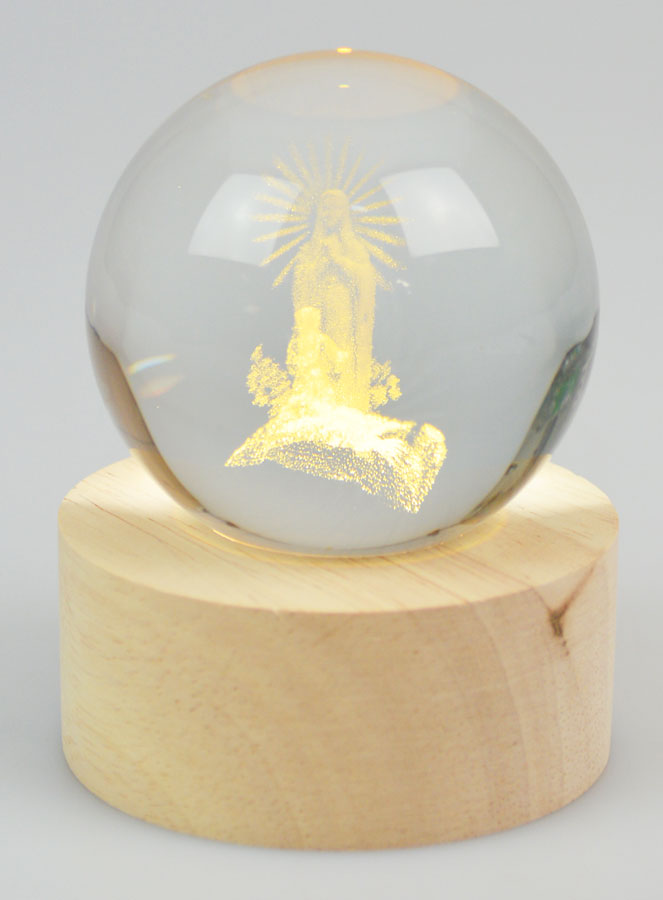 Boule Lumineuse Notre Dame de Lourdes (pic 3)