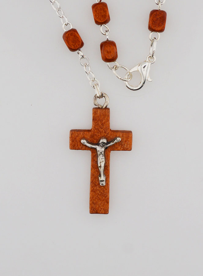 Chapelet de la Vierge Miraculeuse en Bois Clair (pic 3)