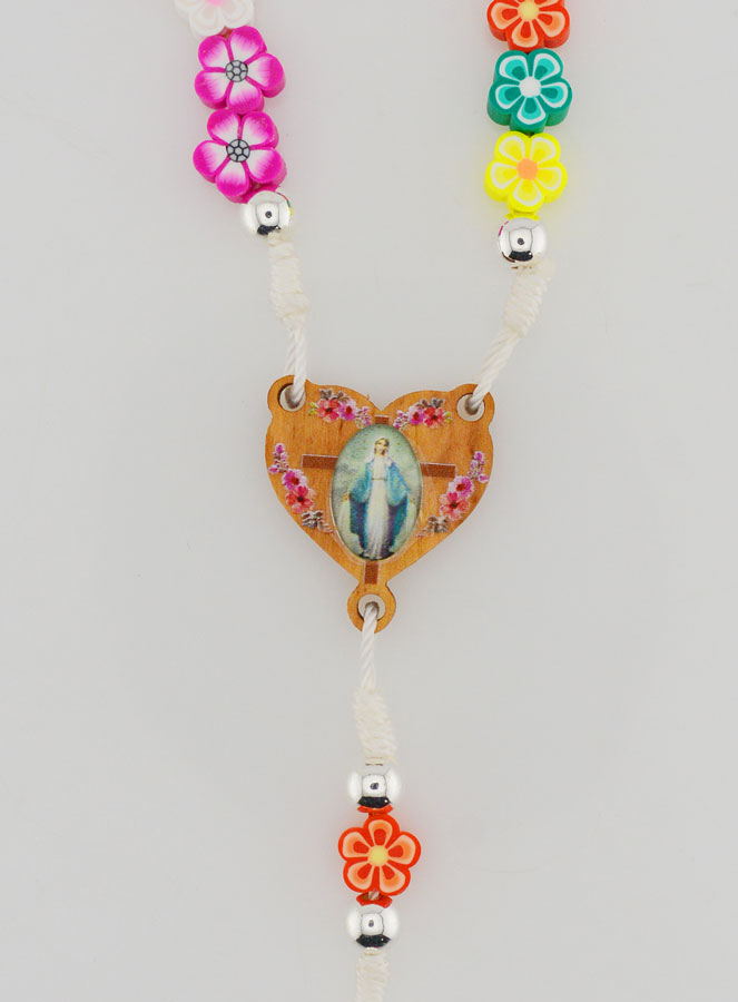 Chapelet Vierge Miraculeuse Multicolore Pour Enfant (pic 4)