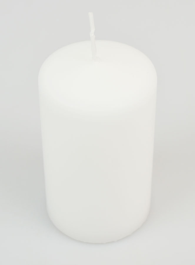 Bougie Décoration de Table10 x 6cm - Blanc (pic 2)