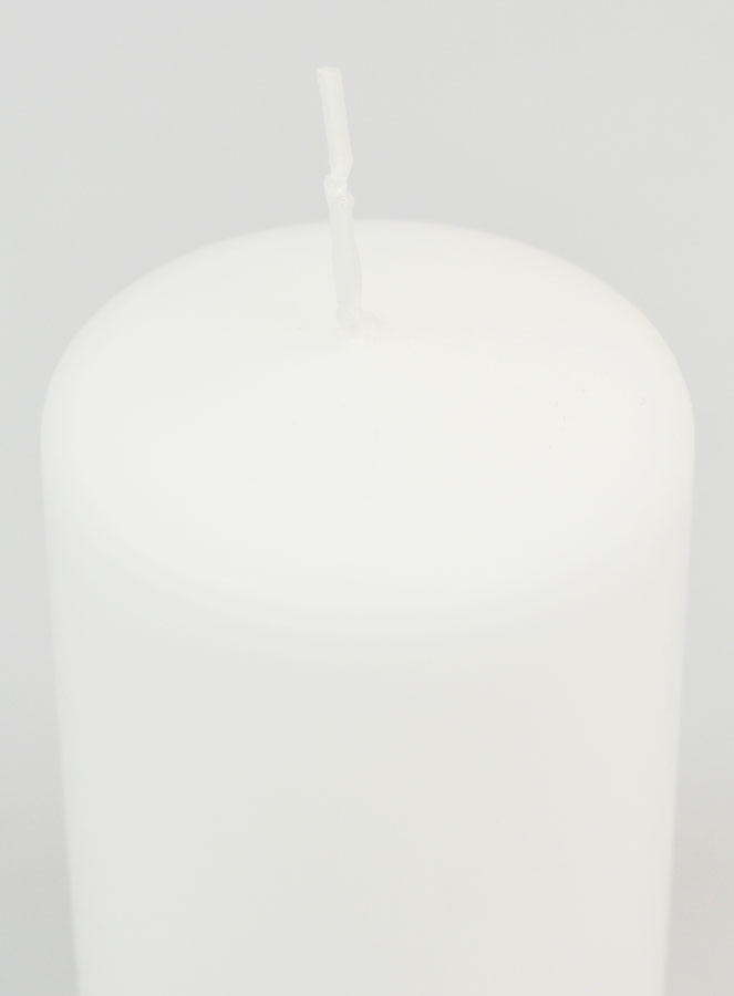 Bougie Décoration de Table10 x 6cm - Blanc (pic 4)