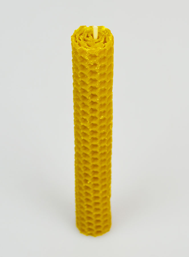 Bougie Cire d'Abeille 100% Naturelle - 15cm (pic 2)