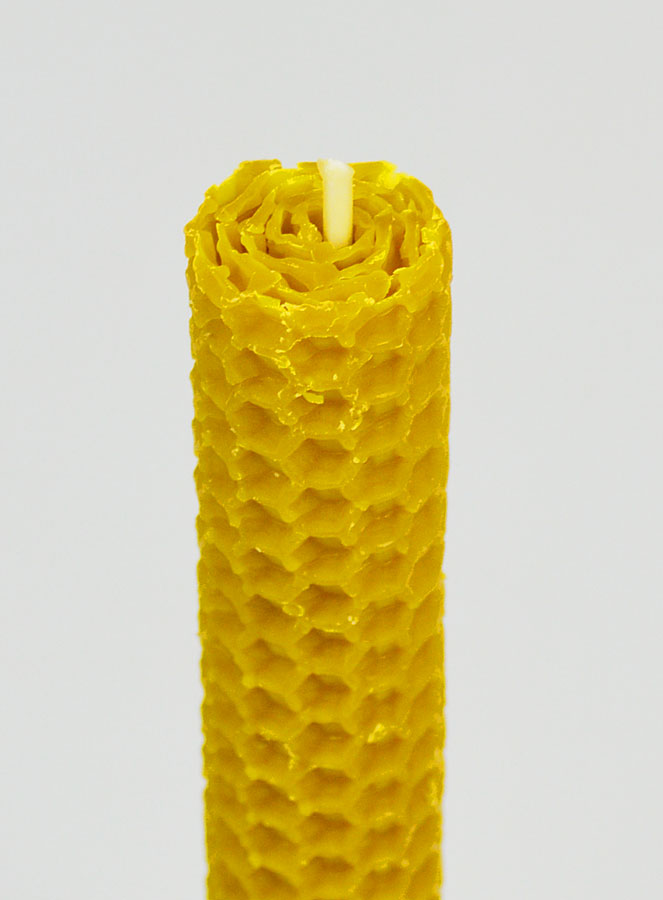 Bougie Cire d'Abeille 100% Naturelle - 15cm (pic 4)