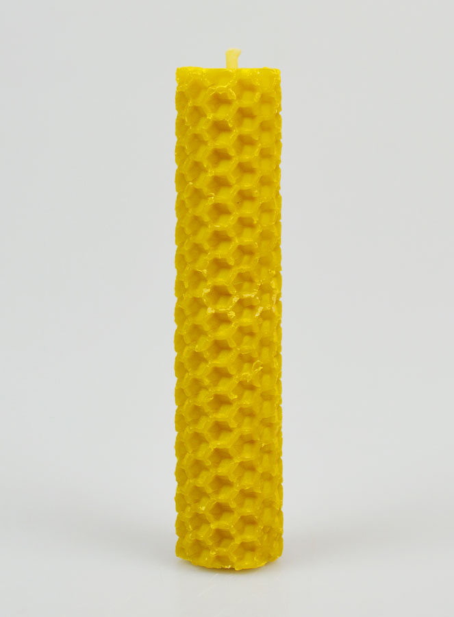 Bougie Cire d'Abeille 100% Naturelle - 10cm (pic 1)