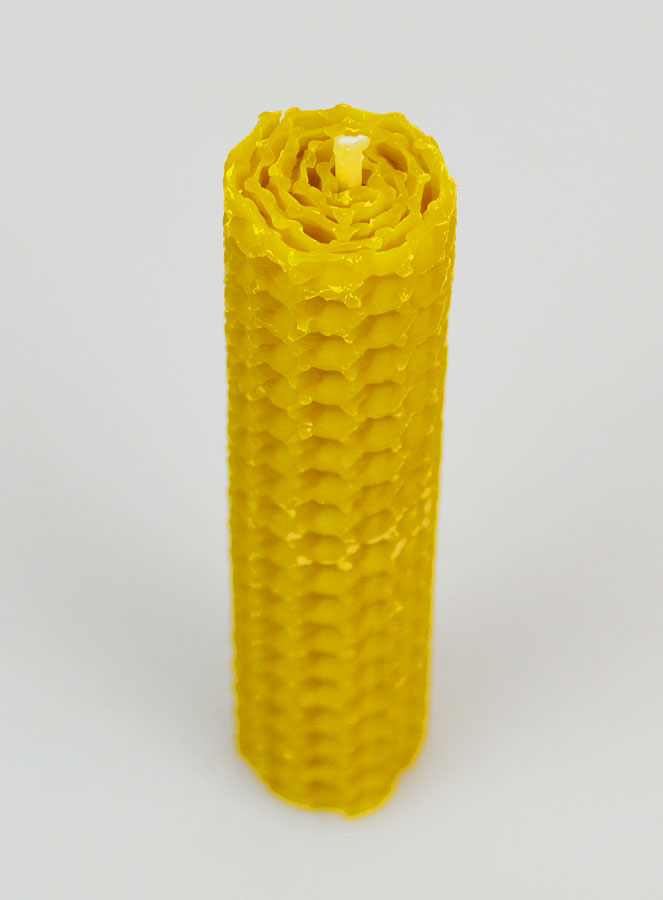 Bougie Cire d'Abeille 100% Naturelle - 10cm (pic 2)