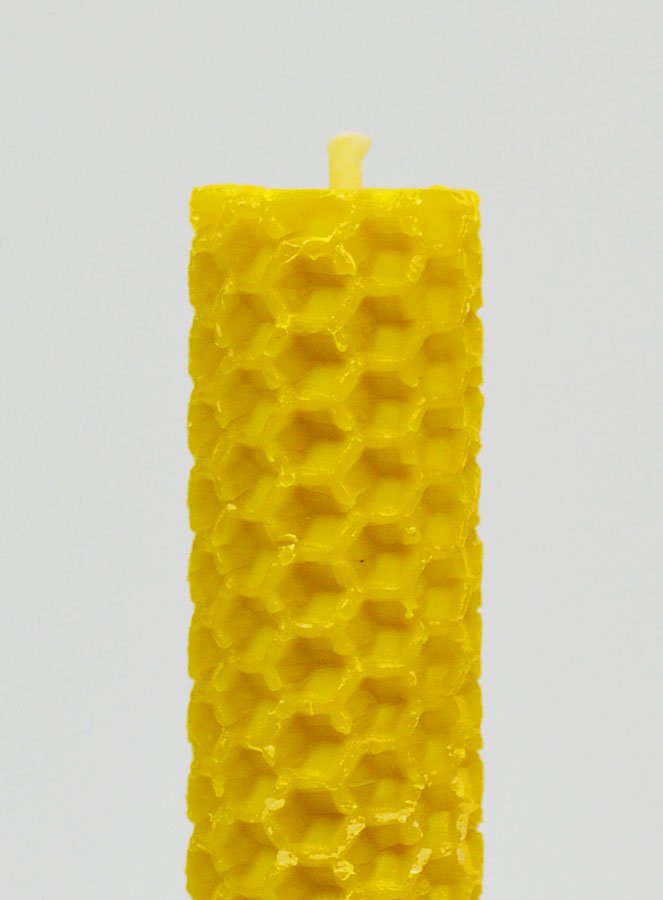 Bougie Cire d'Abeille 100% Naturelle - 10cm (pic 3)