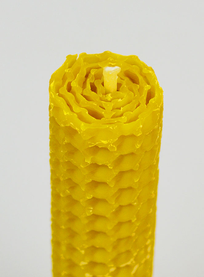 Bougie Cire d'Abeille 100% Naturelle - 10cm (pic 4)