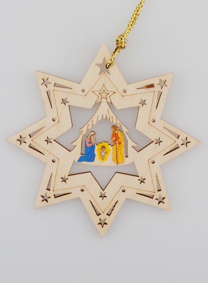 Suspension de Noël Nativité - Étoile (pic 1)