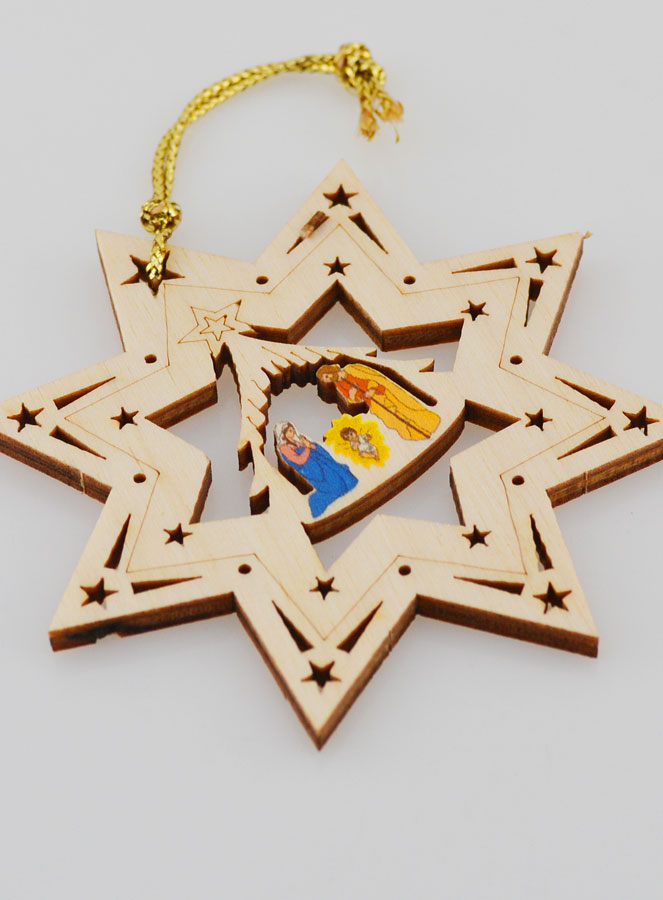 Suspension de Noël Nativité - Étoile (pic 2)