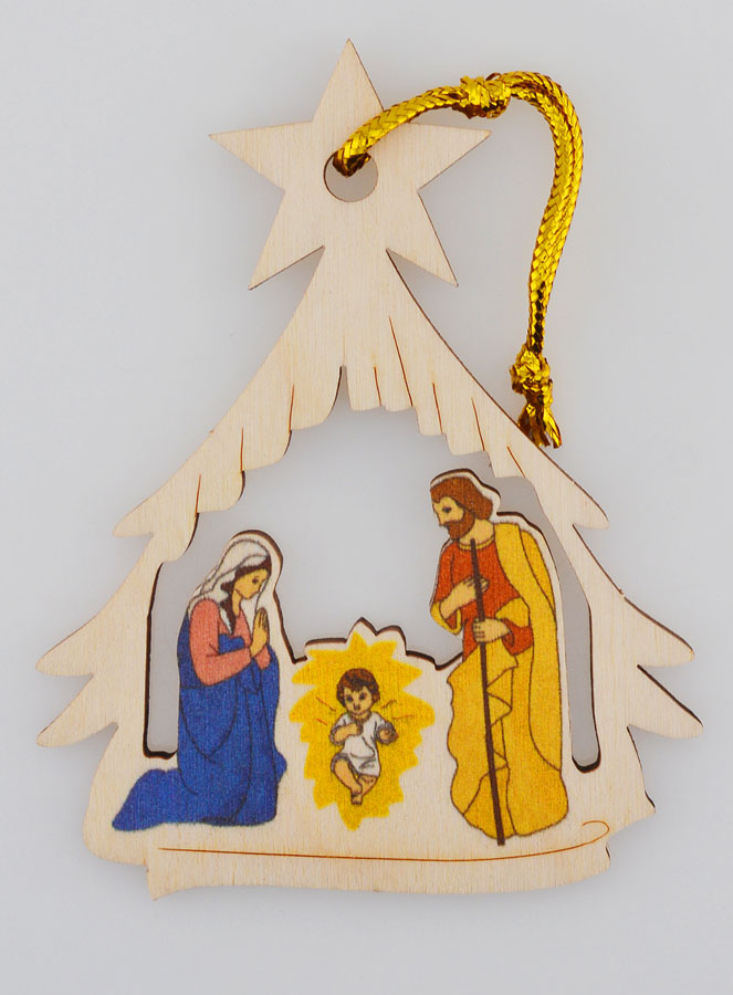 Suspension de Noël Nativité - Étable (pic 1)