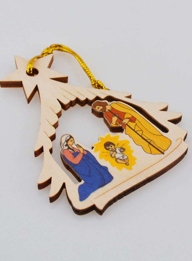 Suspension de Noël Nativité - Étable (pic 3)