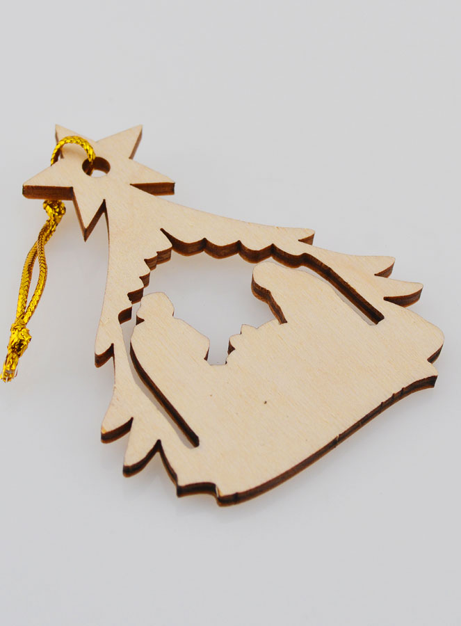 Suspension de Noël Nativité - Étable (pic 4)
