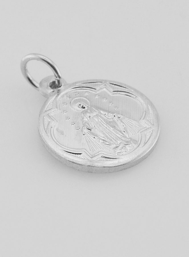 Médaille Vierge Marie Miraculeuse en Aluminium - 15mm (pic 3)
