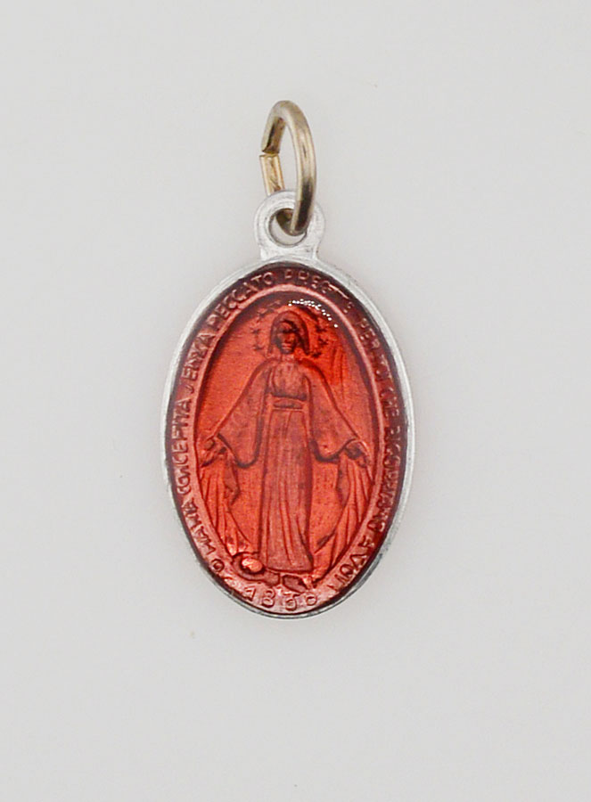 Médaille Miraculeuse Rouge - 18mm (pic 3)
