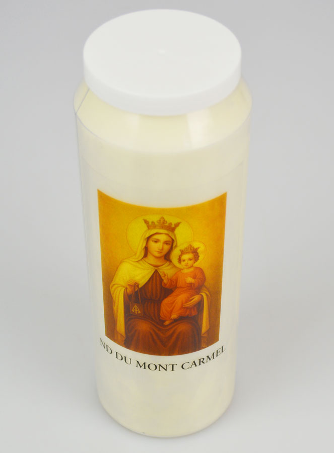 Bougie de Neuvaine Notre Dame du Mont Carmel (pic 2)