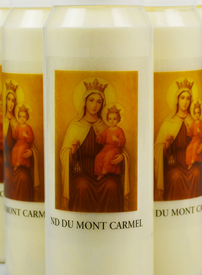Lot de 20 Bougies de Neuvaine Notre Dame du Mont Carmel (pic 3)