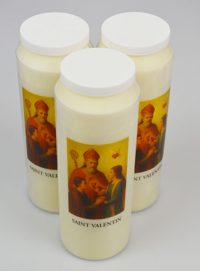 Lot de 3 Bougies de Neuvaine à Saint Valentin (pic 2)