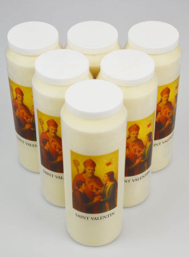Lot de 6 Bougies de Neuvaine à Saint Valentin (pic 2)