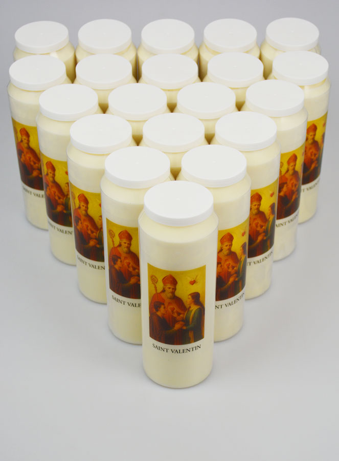 Lot de 20 Bougies de Neuvaine à Saint Valentin (pic 2)
