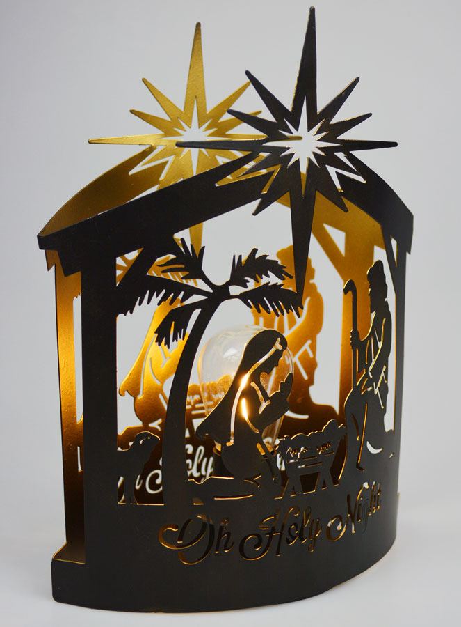 Lampe de Noël Nativité Cabane - Sainte Nuit (pic 4)